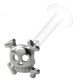 Piercing micro-labret téflon 125 - Crâne avec des os