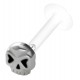 Piercing micro labret téflon crâne avec yeux noirs et cœurs (126)