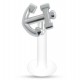 Piercing micro-labret téflon 128 - Ancre marine