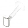 Piercing labret téflon 33 - Rectangle coloré blanc