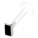 Piercing labret téflon 33 - Rectangle coloré noir