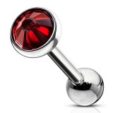 Cartilage hélix, tragus 163 - Cristal rouge 3 à 5mm