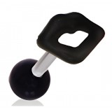 Cartilage hélix, tragus 282 - Acrylique bouche noire