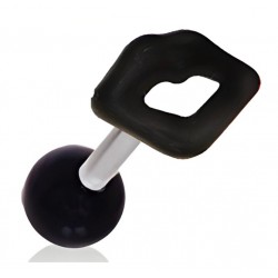 Cartilage hélix, tragus 282 - Acrylique bouche noire