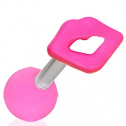 Cartilage hélix, tragus 282 - Acrylique bouche rose