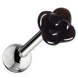 Cartilage hélix, tragus 283 - Acrylique fleur noire