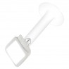 Piercing labret téflon 36 - Losange blanc