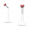 Piercing micro-labret téflon 02 - Cristal rouge
