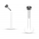 Piercing micro-labret téflon 02 - Cristal noir