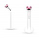 Piercing micro-labret téflon 02 - Cristal rose