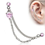 Chaine pour oreille 19 - Coeur