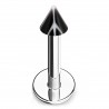 Piercing micro-labret acry 12 - Basket pointe noire