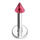 Piercing micro-labret acry 12 - Basket pointe rose