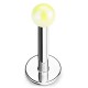 Piercing micro-labret acry 47 - Perle brillante jaune