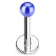Piercing micro-labret acry 47 - Perle brillante bleue
