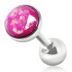 Cartilage hélix, tragus 298 - Gem rose avec paillettes
