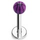 Piercing micro-labret acry 10 - Basket boule lilas
