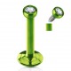 Piercing micro-labret 45 - Plaqué-titane vert cristal transparent