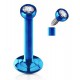 Piercing micro-labret 45 - Plaqué-titane bleu cristal transparent