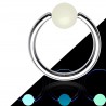 Piercing micro-bcr 26 - Boule fluorescente blanche