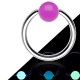 Piercing micro-bcr 26 - Boule fluorescente lilas