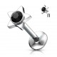 Piercing micro-labret 31 - Cristal étoile noire