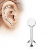 Piercing micro-labret 94 - Cercle plat gris