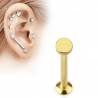 Piercing micro-labret 94 - Cercle plat jaune