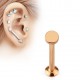 Piercing micro-labret 94 - Cercle plat rose