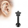 Piercing micro-labret 47 - Anodisé titane noir étoile