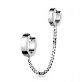 Chaine pour oreille 34 - Gris deux anneaux