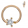 Piercing micro-bcr 158 - Gold-ip rose étoile