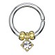 Piercing micro-bcr 147 - Jaune cristal rond pendant