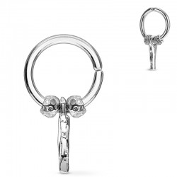 Piercing micro-bcr 148 - Gris trait pendant