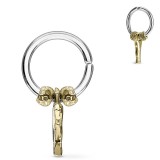 Piercing micro-bcr 148 - Jaune trait pendant