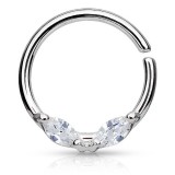 Piercing micro-bcr 54 - Gris deux pétales
