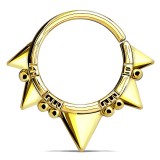 Piercing micro-bcr 186 - Jaune pointes