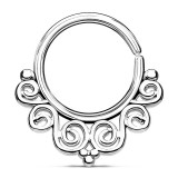 Piercing micro-bcr 188 - Gris avec spirales