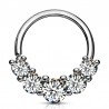 Piercing micro bcr cinq zircones gris (202)