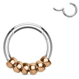 Piercing micro-bcr 144 - Rose avec six billes