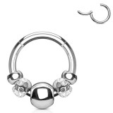 Piercing micro-bcr 145 - Cinq billes grises