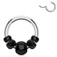 Piercing micro-bcr 145 - Cinq billes noires