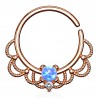 Piercing micro-bcr 154 - Rose vintage opale bleue