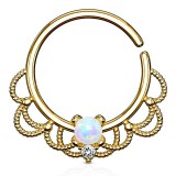 Piercing micro-bcr 155 - Jaune vintage opale aurora