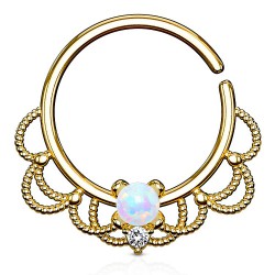 Piercing micro-bcr 155 - Jaune vintage opale aurora