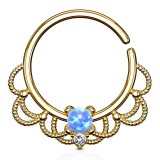 Piercing micro-bcr 155 - Jaune vintage opale bleue