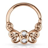 Piercing micro-bcr 57 - Rose papillon