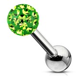 Cartilage hélix, tragus 19 - Boule férido vert-pomme