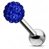 Cartilage hélix, tragus 19 - Boule férido bleu