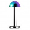 Piercing labret 167 - Demi-boule plaqué-titane rainbow